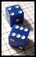 Dice : Dice - 6D - SKA Blue with White Pips - SK Collection buy Nov 2010